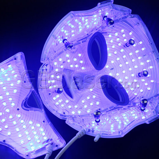 professional red blue light therapy facial led mask